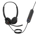 Jabra Engage 40 (Inline Link) MS Teams Dual USB-C/A Corded Headsets, Lightweight & sturdy, Double the mic, Busylight, Hearing Protection Audio Quality - Image 1