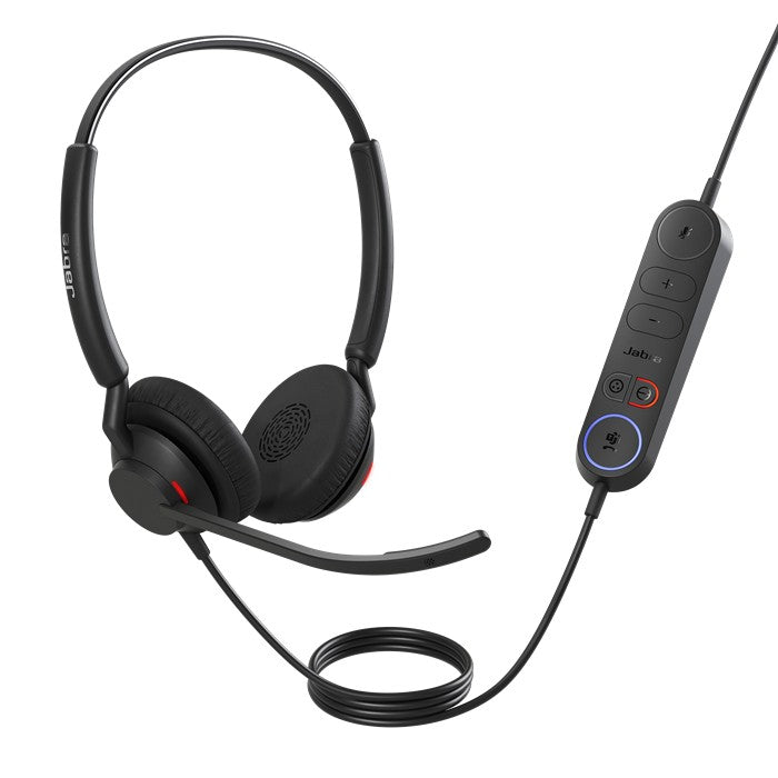 Jabra Engage 40 (Inline Link) MS Teams Dual USB-C/A Corded Headsets, Lightweight & sturdy, Double the mic, Busylight, Hearing Protection Audio Quality - Image 5
