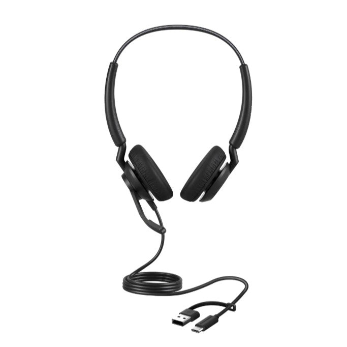Jabra Engage 40 (Inline Link) UC Dual USB-C/A Corded Headsets, Lightweight & sturdy, Double the mic, Busylight, Hearing Protection Audio Quality - Image 4