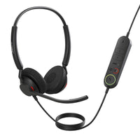 Jabra Engage 40 (Inline Link) UC Dual USB-C/A Corded Headsets, Lightweight & sturdy, Double the mic, Busylight, Hearing Protection Audio Quality - Image 1
