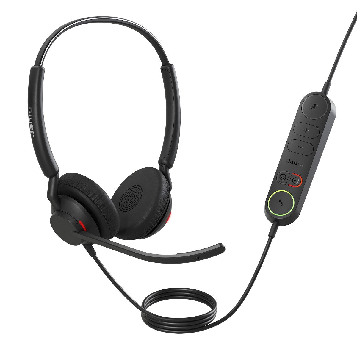 Jabra Engage 40 (Inline Link) UC Dual USB-C/A Corded Headsets, Lightweight & sturdy, Double the mic, Busylight, Hearing Protection Audio Quality - Image 1