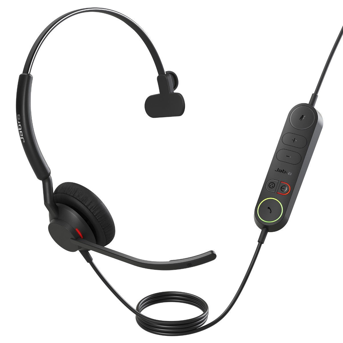 Jabra Engage 40 (Inline Link) UC Mono USB-C/A Corded Headsets, Lightweight & sturdy, Double the mic, Busylight, Hearing Protection Audio Quality - Image 1