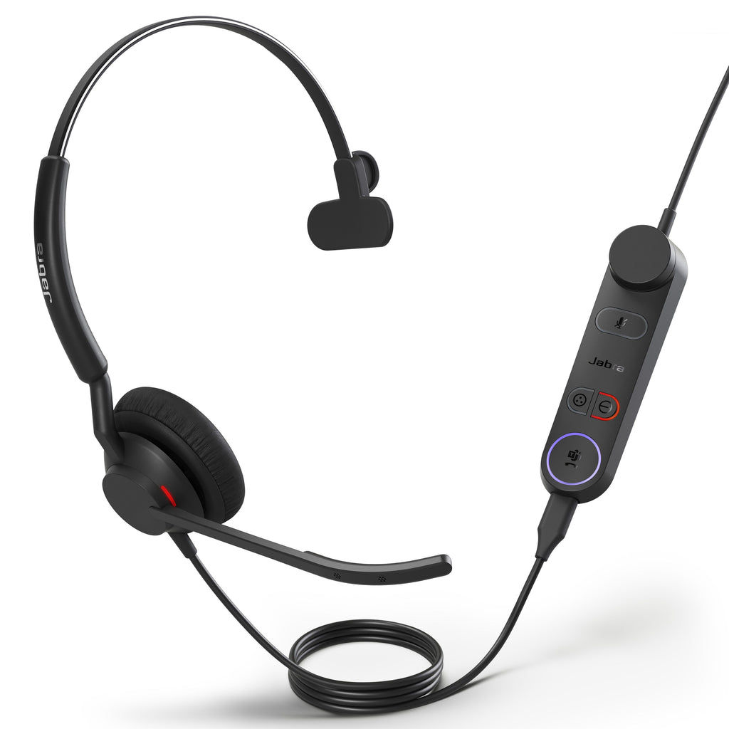 Jabra Engage 50 II Mono Teams Corded USB-C/A Headset, Best Headset for Clear Customer Calls Ultra-Lightweight Hearing Protection Smartringer Busylight - Image 1