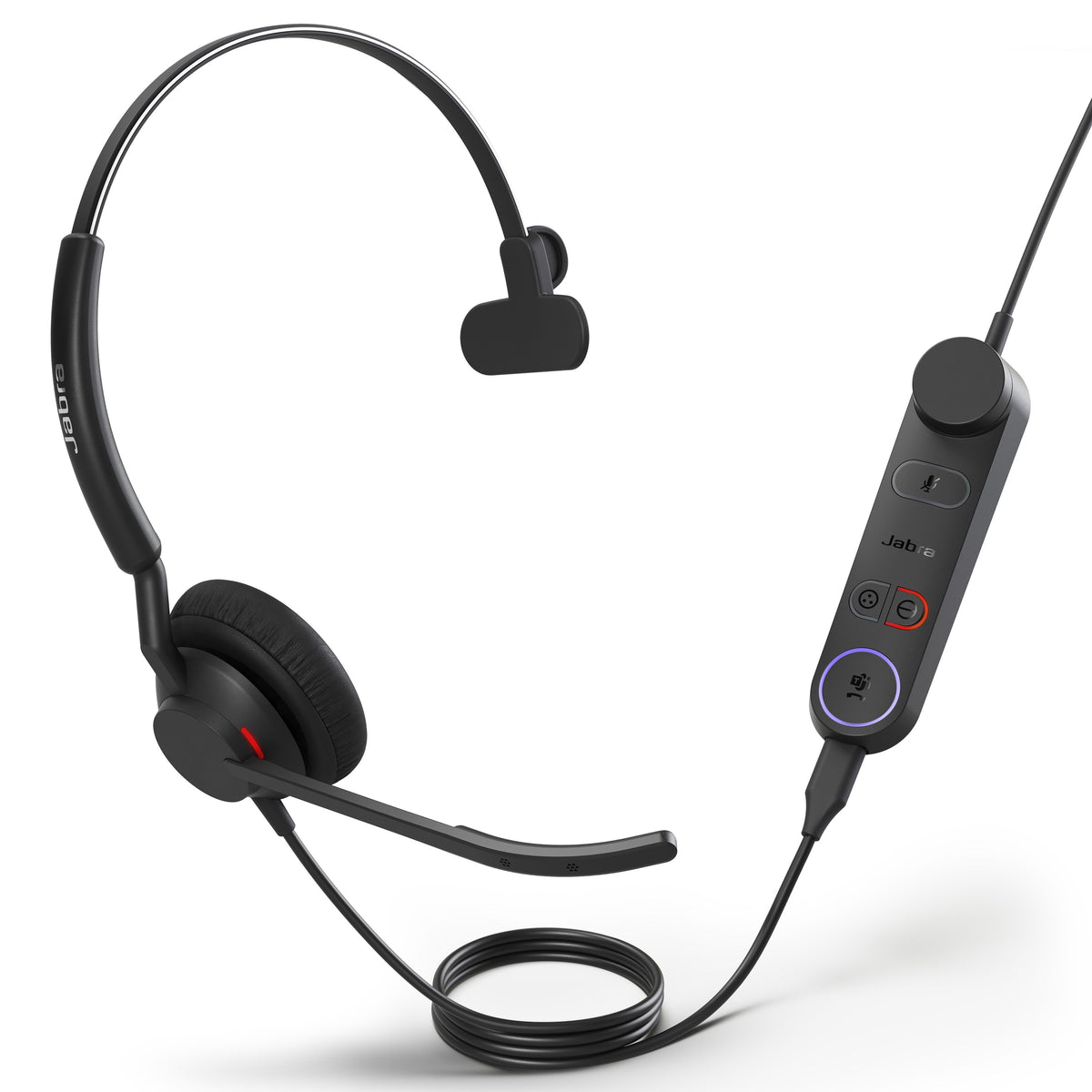 Jabra Engage 50 II Mono Teams Corded USB-C/A Headset, Best Headset for Clear Customer Calls Ultra-Lightweight Hearing Protection Smartringer Busylight - Image 1