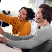 Jabra Engage 50 II Mono Teams Corded USB-C/A Headset, Best Headset for Clear Customer Calls Ultra-Lightweight Hearing Protection Smartringer Busylight - Image 4