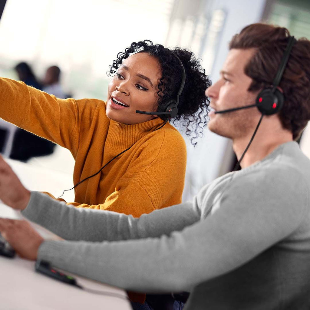 Jabra Engage 50 II Mono UC Corded USB-C/A Headset, Best Headset for Clear Customer Calls Ultra-Lightweight Hearing Protection Smartringer Busylight - Image 3