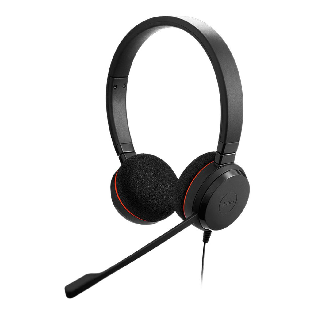 Jabra Evolve 20 SE, USB C/A, UC Stereo Headset, Plug-and-play, Noise-cancelling, Clearer Conversation, Manage Calls Easily, Leatherette Ear Cushions - Image 2