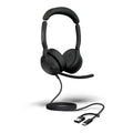 Jabra Evolve2 50, USB C/A MS Stereo Headset, Bluetooth®, 4 microphones, Active Noise Cancellation, Busylight, Call management, Air Comfort technology - Image 1