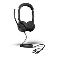 Jabra Evolve2 50, USB C/A MS Stereo Headset, Bluetooth®, 4 microphones, Active Noise Cancellation, Busylight, Call management, Air Comfort technology - Image 2