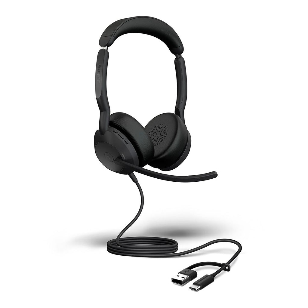 Jabra Evolve2 50, USB C/A MS Stereo Headset, Bluetooth®, 4 microphones, Active Noise Cancellation, Busylight, Call management, Air Comfort technology - Image 5