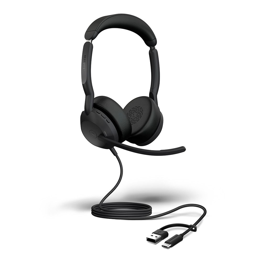 Jabra Evolve2 50, USB C/A MS Stereo Headset, Bluetooth®, 4 microphones, Active Noise Cancellation, Busylight, Call management, Air Comfort technology - Image 5