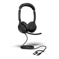 Jabra Evolve2 50, USB C/A UC Stereo Headset, Bluetooth®, 4 microphones, Active Noise Cancellation, Busylight, Call management, Air Comfort technology - Image 1