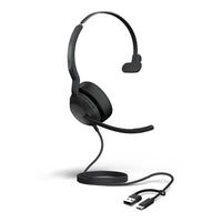 Jabra Evolve2 50, USB C/A MS Mono Headset, Bluetooth®, 4 microphones, Active Noise Cancellation, Busylight, Call management, Air Comfort technology - Image 2