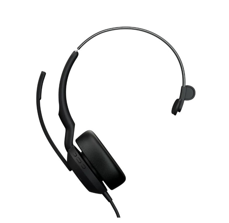 Jabra Evolve2 50, USB C/A UC Mono Headset, Bluetooth®, 4 microphones, Active Noise Cancellation, Busylight, Call management, Air Comfort technology - Image 3