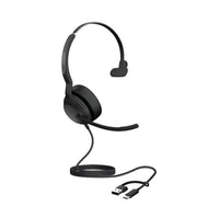 Jabra Evolve2 50, USB C/A UC Mono Headset, Bluetooth®, 4 microphones, Active Noise Cancellation, Busylight, Call management, Air Comfort technology - Image 1