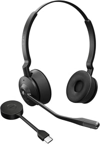 Jabra Engage 55 SE, Stereo, Link400c, UC DECT Headset, 150m Wireless Range, Noise Cancelling, Flexible, Portable, Durable, Lightweight, Busylight - Image 5