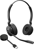 Jabra Engage 55 SE, Stereo, Link400c, UC DECT Headset, 150m Wireless Range, Noise Cancelling, Flexible, Portable, Durable, Lightweight, Busylight - Image 1