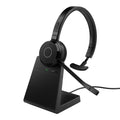 Jabra Evolve 65 TE Link390a UC Mono Stand Bluetooth Headset, 16-hour battery life, 30-metre wireless range, Passive Noise Cancellation, Busy Light - Image 1