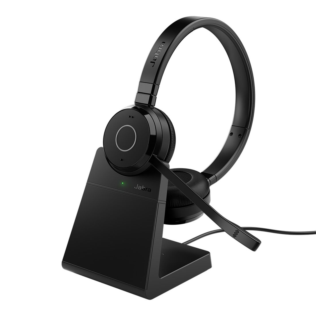 Jabra Evolve 65 TE Link390a Teams Stereo Stand Bluetooth Headset, 16-hour battery life, 30-metre wireless range, Passive Noise Cancellation BusyLight - Image 5