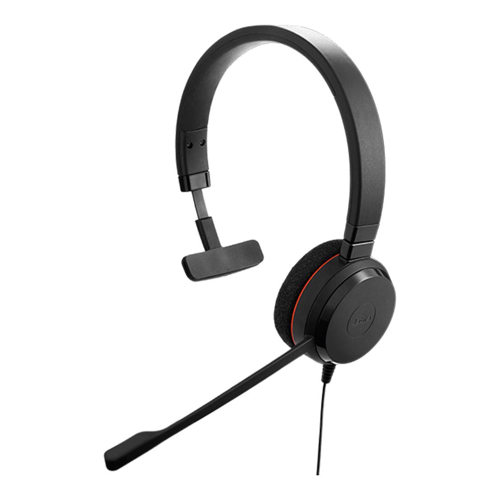 Jabra Evolve2 20SE MS Mono USB-A Headset, Plug-and-play, Noise-cancelling, Clearer Conversation, Manage Calls Easily, Leatherette Ear Cushions - Image 1