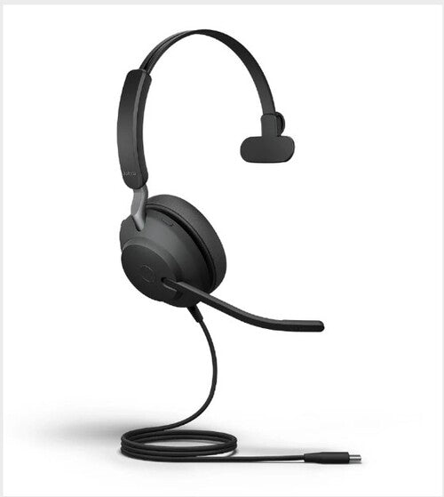Jabra Evolve2 40 SE Wired USB-C/A MS Mono Headset, 360° BusyLight,Cancels more noise than ever before, Teams-certified means teams are satisfied, 3-mi - Image 1