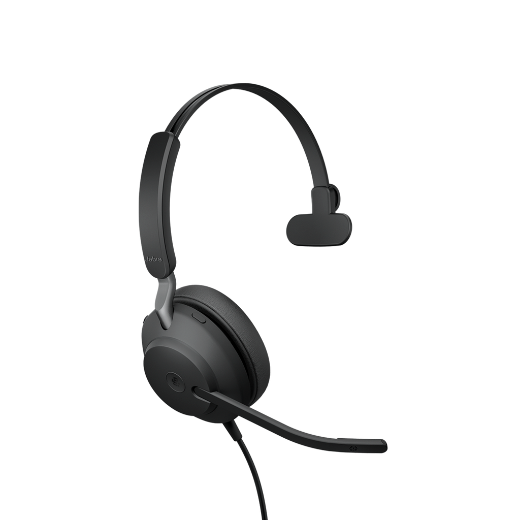 Jabra Evolve2 40 SE Wired USB-C MS Mono Headset, 360° BusyLight, Noise Isolationg Ear Cushions, 2Yr Warranty, Plug-and-play - Image 2