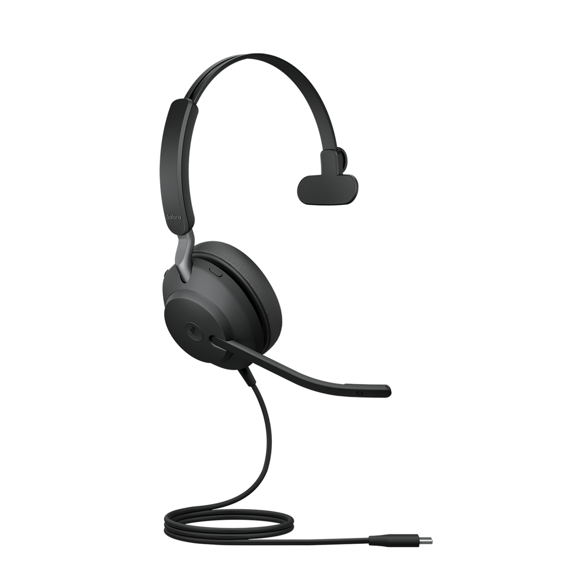 Jabra Evolve2 40 SE Wired USB-C MS Mono Headset, 360° BusyLight, Noise Isolationg Ear Cushions, 2Yr Warranty, Plug-and-play - Image 4