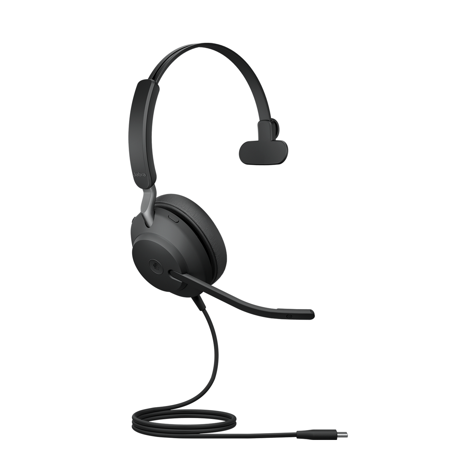 Jabra Evolve2 40 SE Wired USB-C MS Mono Headset, 360° BusyLight, Noise Isolationg Ear Cushions, 2Yr Warranty, Plug-and-play - Image 1