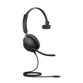 Jabra Evolve2 40 SE Wired USB-C UC Mono Headset, 360° BusyLight, Noise Isolationg Ear Cushions, 2Yr Warranty, Plug-and-play, 3-Microphone Technology - Image 1