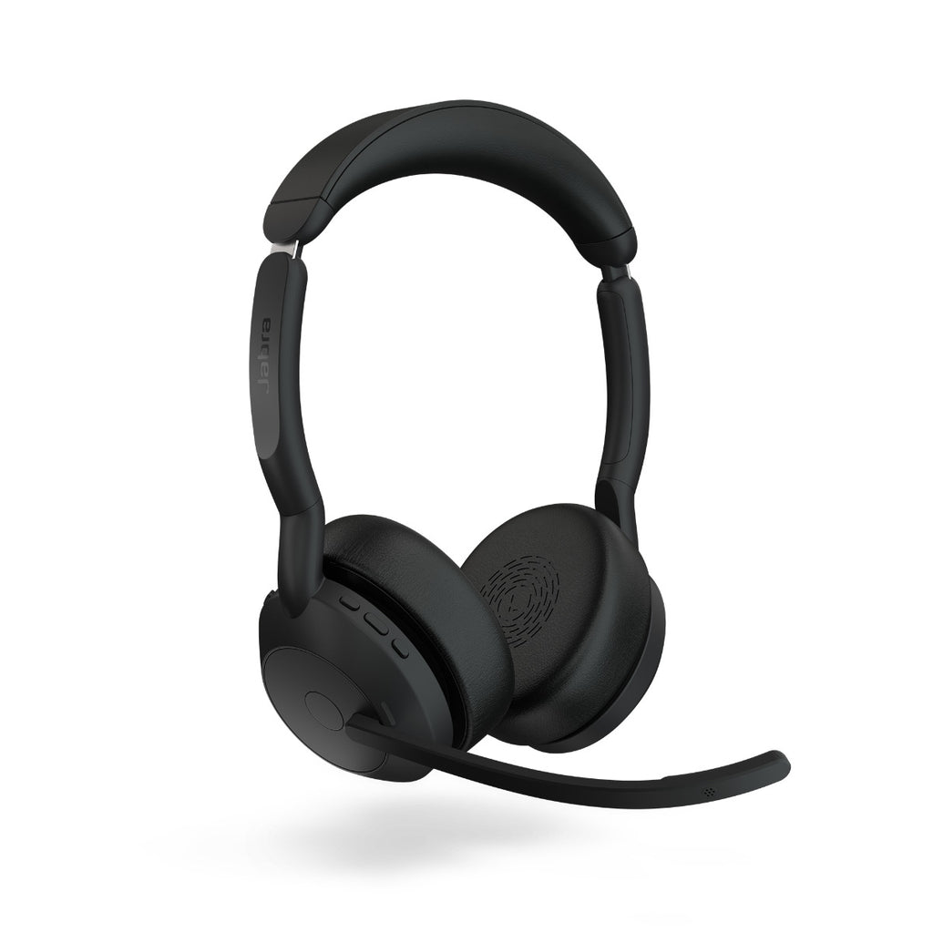 Jabra  Evolve2 55, USB C, MS Teams, Stereo, Stand, Active Noise Cancellation, Link 380 Bluetooth® Adapter ,30m Wireless Range, 18 Hours Battery Life - Image 3