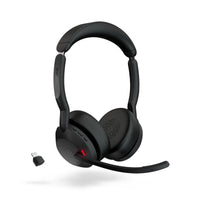 Jabra  Evolve2 55, USB C, MS Teams, Stereo, Stand, Active Noise Cancellation, Link 380 Bluetooth® Adapter ,30m Wireless Range, 18 Hours Battery Life - Image 4