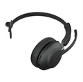 Jabra Evolve2 65 MS Mono Black Bluetooth Headset, Link 380 USB-A Passive Noise-cancelling, 2ys Warranty, 3-Microphone Call Technology, Up to 37 Hours - Image 1