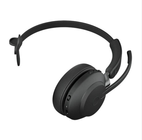 Jabra Evolve2 65 MS Mono Black Bluetooth Headset, Link 380 USB-A Passive Noise-cancelling, 2ys Warranty, 3-Microphone Call Technology, Up to 37 Hours - Image 5