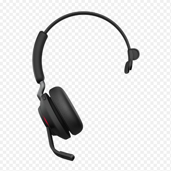 Jabra Evolve2 65 MS Mono Black Bluetooth Headset, Link 380 USB-C Passive Noise-cancelling, 2ys Warranty, 3-Microphone Call Technology, Up to 37 Hours - Image 4