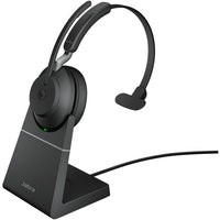 Jabra Evolve2 65 MS Mono Bluetooth Headset, Black Link 380 USB-A and Charging Stand USB-A, Passive Noise-cancelling, 2ys Warranty, 3-Microphone Call - Image 5