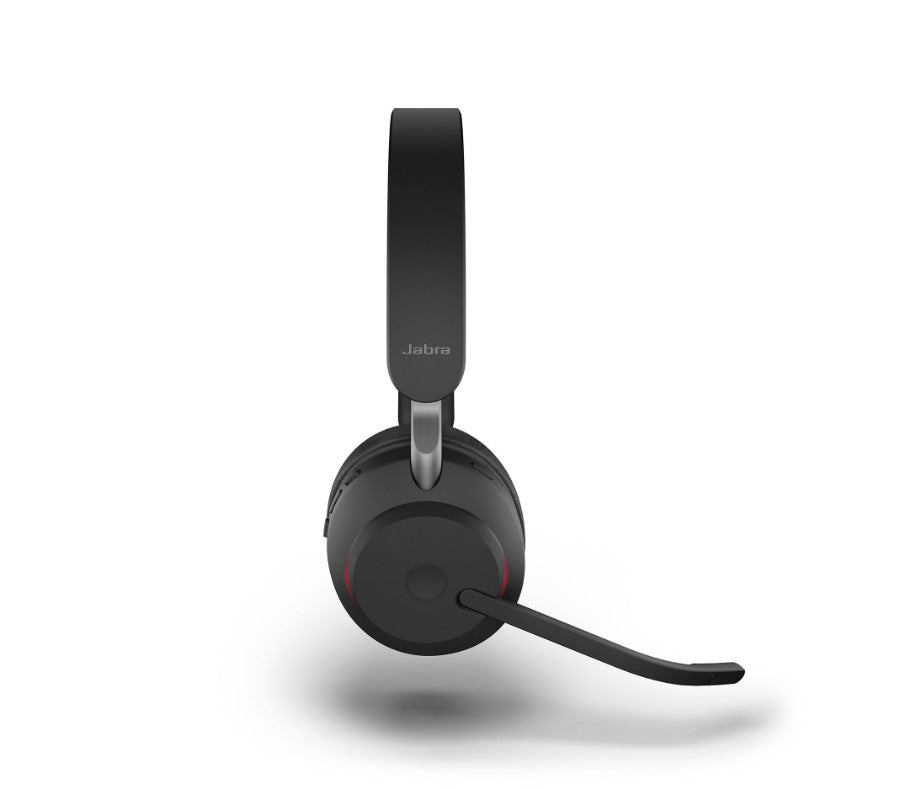 Jabra Evolve2 65 UC Mono Black Bluetooth Headset, Link 380 USB-A Passive Noise-cancelling, 2ys Warranty, 3-Microphone Call Technology, Busylight - Image 3