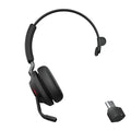 Jabra Evolve2 65 Mono UC USB-C Wireless Bluetooth Headset, Black, Link 380c 2ys Warranty, Microphone Call Technology, 3-Microphone Call, Busylight - Image 1