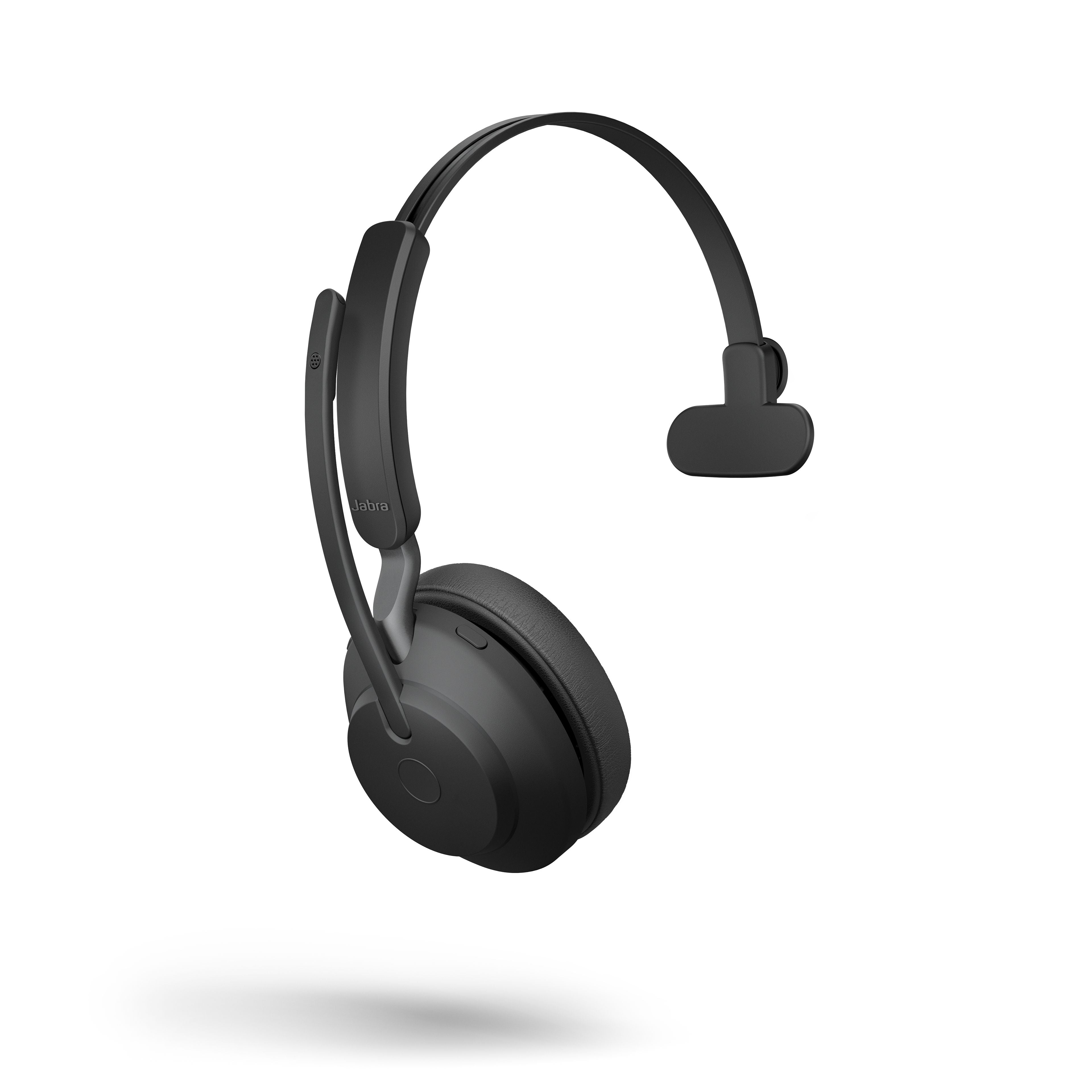 Jabra  Evolve2 65 UC Mono Black Link 380 USB-A and Charging Stand USB-A, 3-Microphone Call Technology, 37 Hours Battery Life, Noise-Isolating Design - Image 3