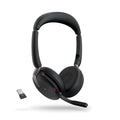 Jabra Evolve2 65 Flex MS Stereo Bluetooth Headset, Link380a USB-A Dongle, Foldable Design, 2Yr Warranty, 20 hours battery life, ANC 30m Wireless Range - Image 1