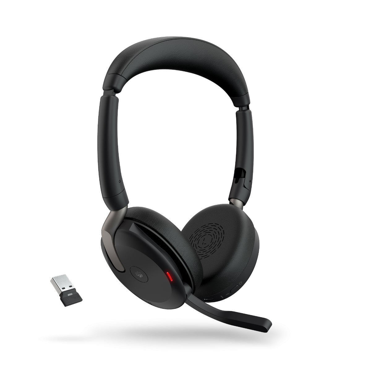 Jabra Evolve2 65 Flex MS Stereo Bluetooth Headset, Link380a USB-A Dongle, Foldable Design, 2Yr Warranty, 20 hours battery life, ANC 30m Wireless Range - Image 5