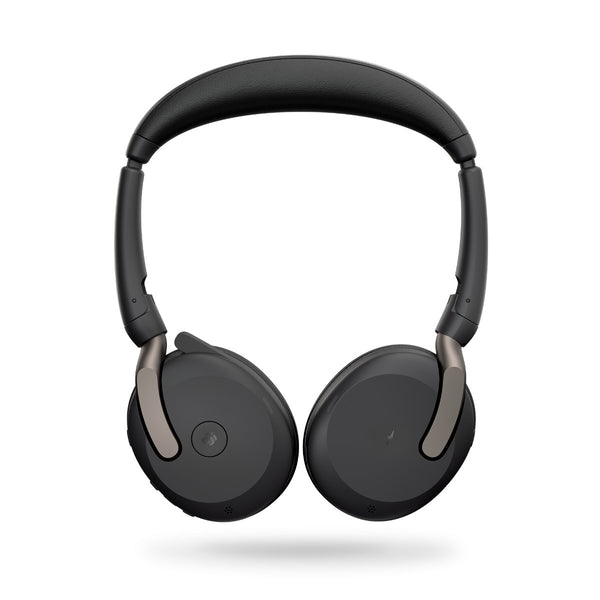 Jabra Evolve2 65 Flex MS Stereo Bluetooth Headset, Link380a USB-A Dongle, Foldable Design, 2Yr Warranty, 20 hours battery life, ANC 30m Wireless Range