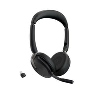 Jabra Evolve2 65 Flex MS Teams, Stereo Bluetooth Headset, Link380c USB-C Dongle, Foldable Design, 2Yr Warranty ANC, 20 hours battery life, 30m Range - Image 2