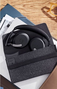 Jabra Evolve2 65 Flex UC Stereo Bluetooth Headset, Link380a USB-A Dongle & Wireless Charging Stand Included, Foldable Design, 2Yr Warranty, ANC - Image 3