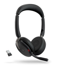 Jabra Evolve2 65 Flex UC Stereo Bluetooth Headset, Link380c USB-C Dongle & Wireless Charging Stand Included, Foldable Design, 2Yr Warranty, ANC - Image 2