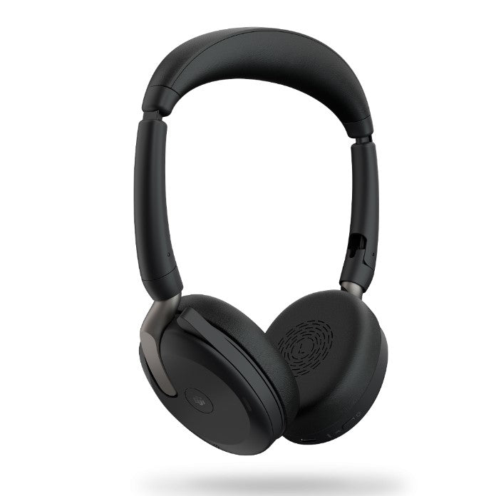 Jabra Evolve2 65 Flex UC Stereo Bluetooth Headset, Link380c USB-C Dongle & Wireless Charging Stand Included, Foldable Design, 2Yr Warranty, ANC - Image 4