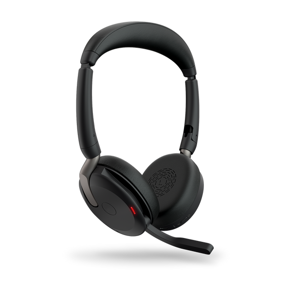 Jabra Evolve2 65 Flex UC Stereo Bluetooth Headset, Link380c USB-C Dongle Included, Foldable Design, 2Yr Warranty, ANC, 30m Wireless Range