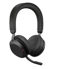 Jabra Evolve2 75 USB-A Link380a MS Stereo Black, 8-Mic Technology, 36 Hours Battery & Fast Charge, Dual-Foam Tech, Discreet Hide-Away Boom Arm - Image 5