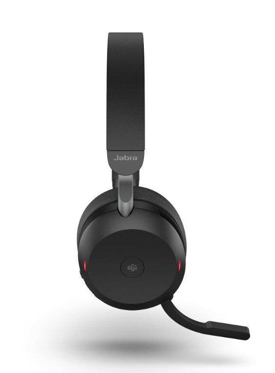 Jabra Evolve2 75 USB-A Link380a MS Stereo Black, 8-Mic Technology, 36 Hours Battery & Fast Charge, Dual-Foam Tech, Discreet Hide-Away Boom Arm - Image 4
