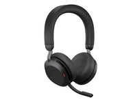 Jabra Evolve2 75 USB-C Link380a MS Stereo Black, 8-Mic Technology, 36 Hours Battery & Fast Charge, Dual-Foam Tech, Discreet Hide-Away Boom Arm - Image 5