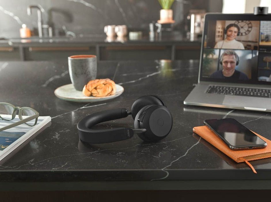 Jabra Evolve2 75 USB-C Link380a MS Stereo Black, 8-Mic Technology, 36 Hours Battery & Fast Charge, Dual-Foam Tech, Discreet Hide-Away Boom Arm - Image 3